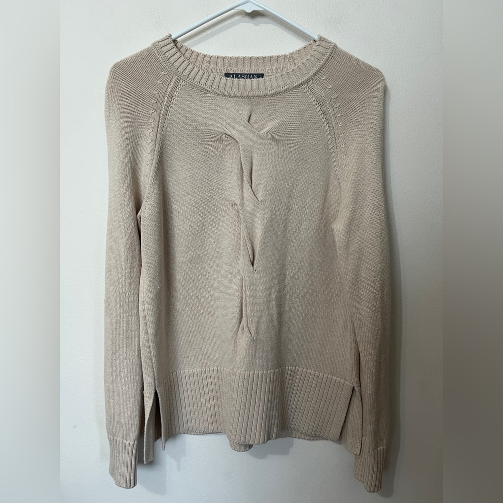 Alashan Cashmere Cotton Blend Sweater size Small